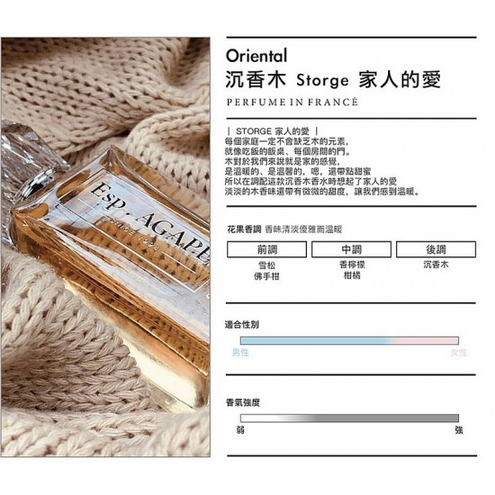STORGE 沉香木|法國香水｜ESP.AGAPE｜ 50ml